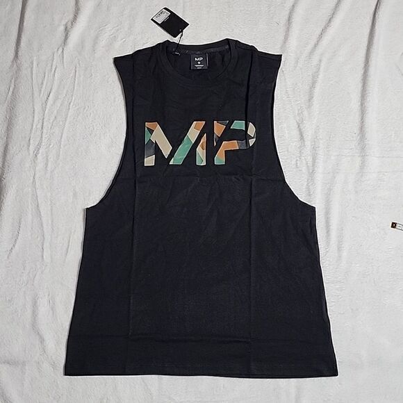 2244 NWT MP Men's Adapt Camo Print Tank Top - Black Size Medium - Picture 3 of 7